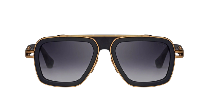 Lxn-Evo - Matte Black Yellow Gold Nd Titanium Sunglasses