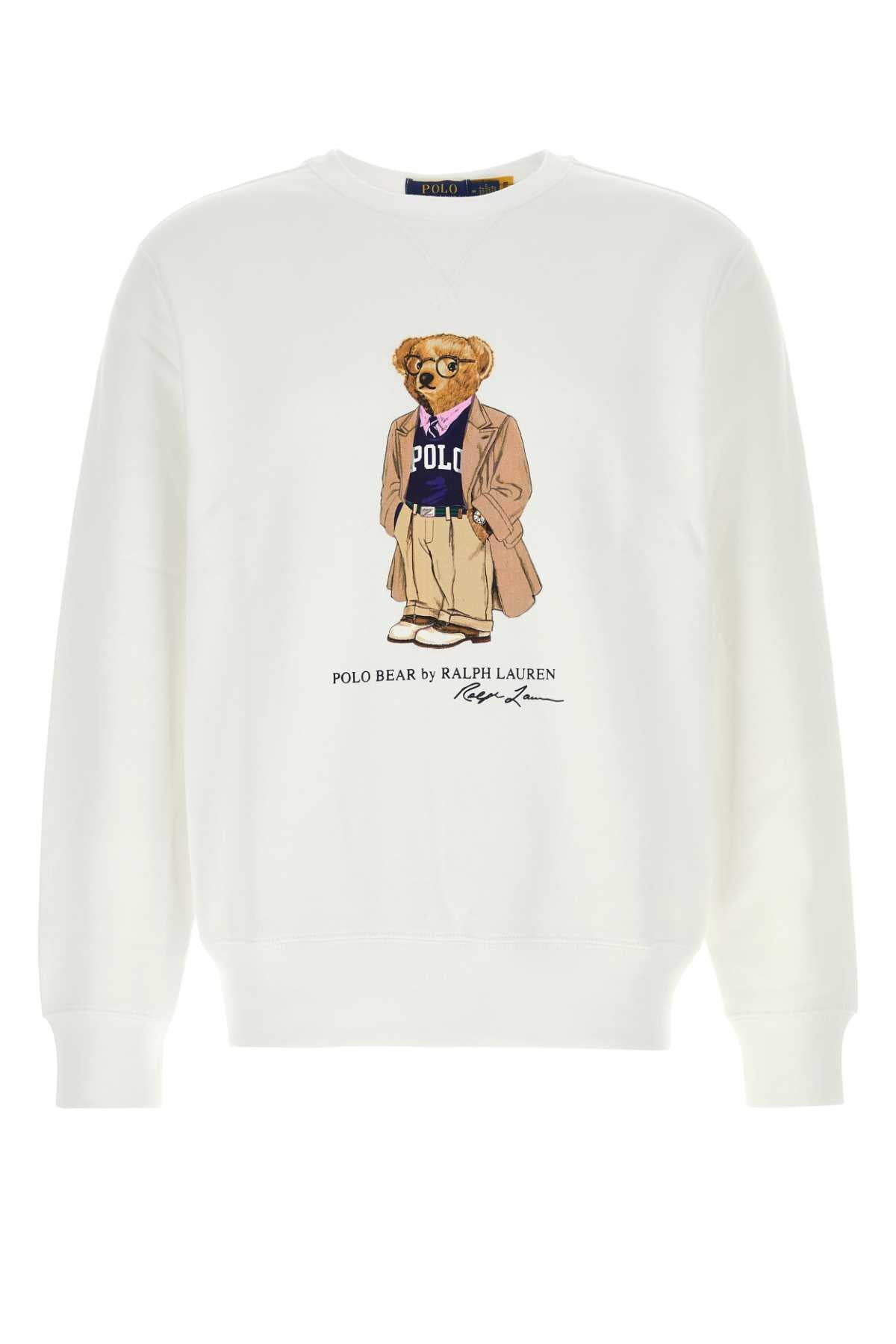 Pf25whitehrtgbear Exterior: Cotton Polyester Felpe