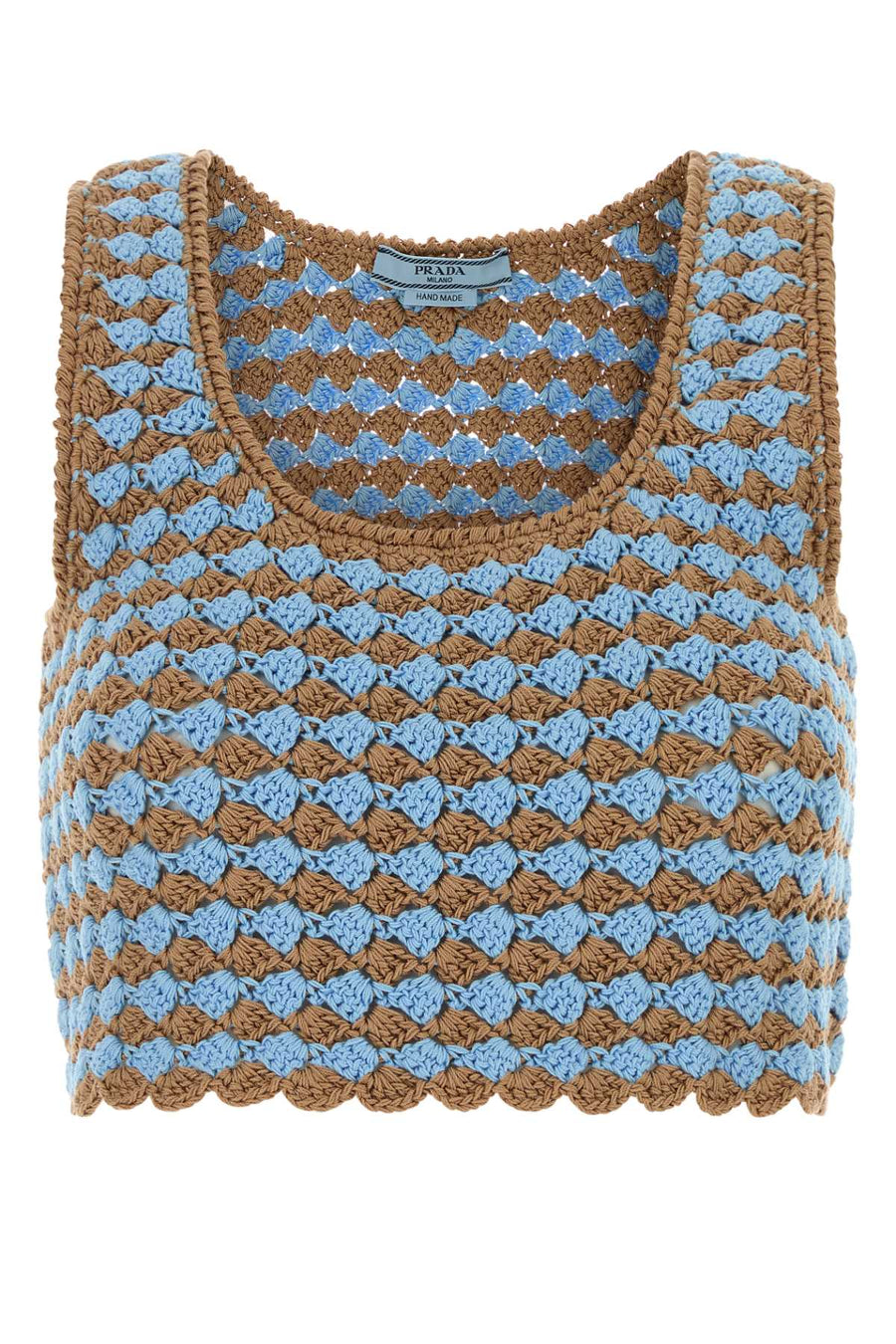 Prada 100% Cotton tank top in multicolor