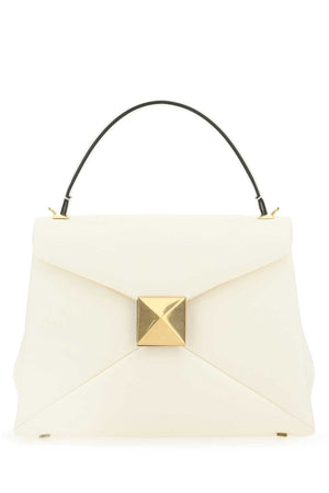 Valentino Garavani Tracolla 100% leather top handle bag in white
