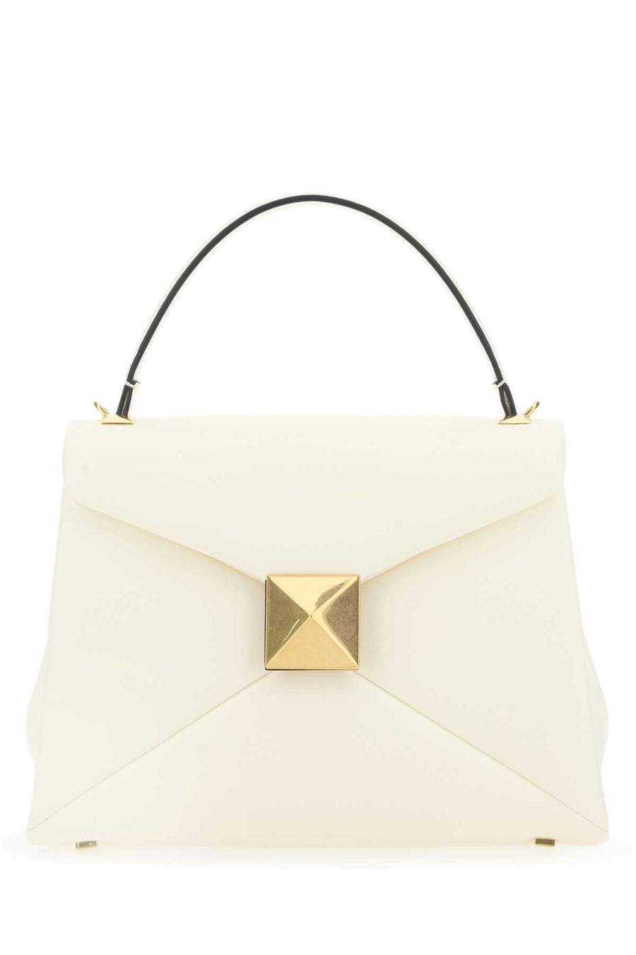 Valentino Garavani Tracolla 100% leather top handle bag in white