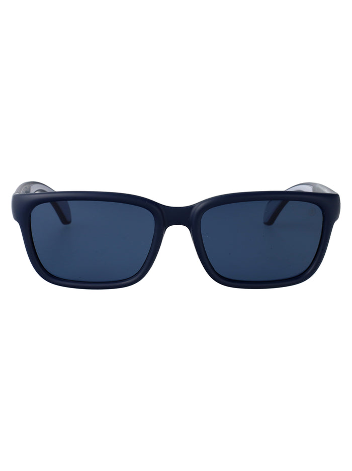 Slicka Matte Blue Injected Sunglasses