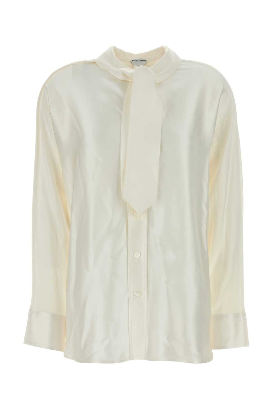Bottega Veneta Collo 100% Silk shirt in white