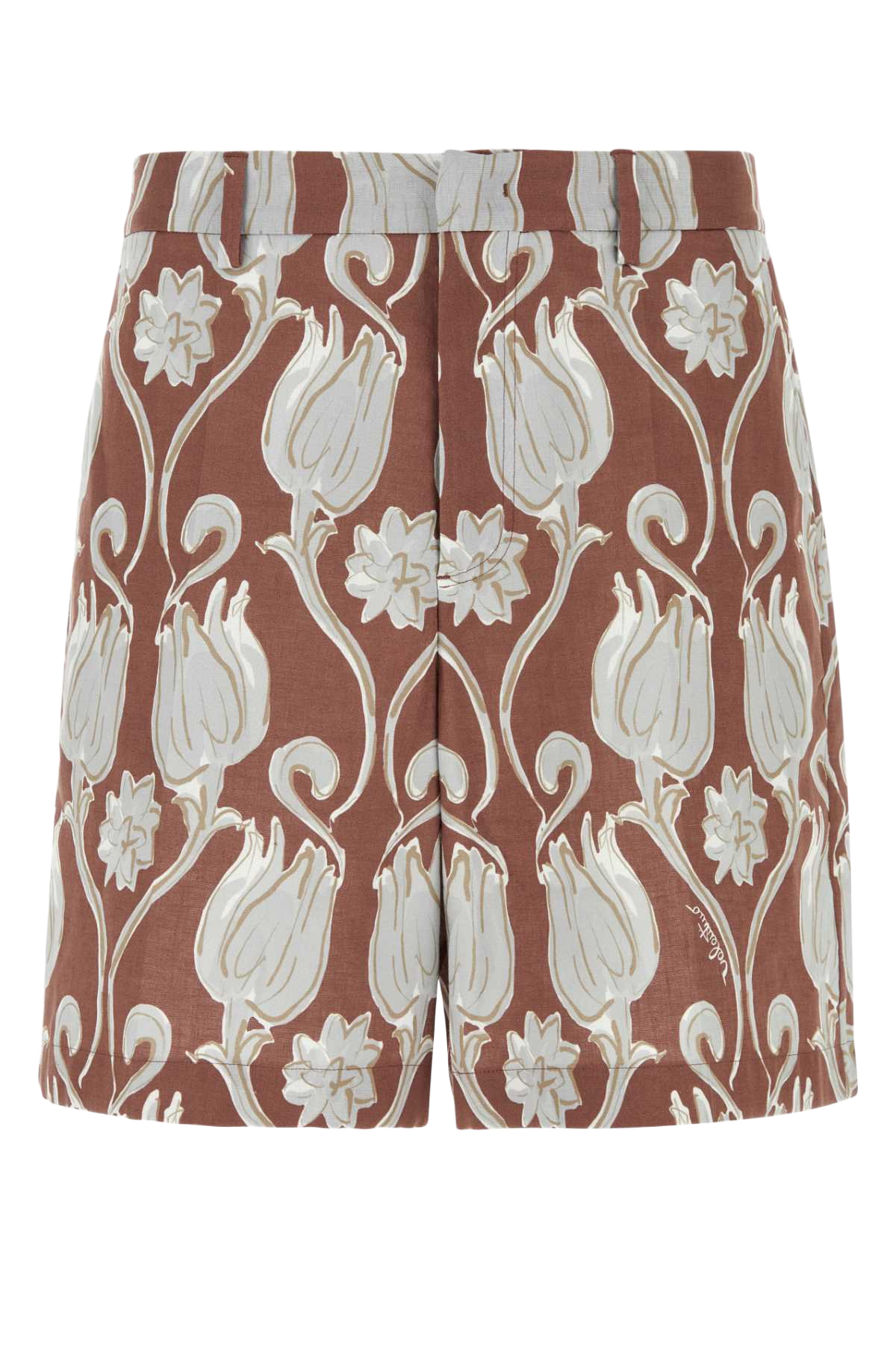 Printed Linen Bermuda Shorts Sttulipsjaipurperla Exterior