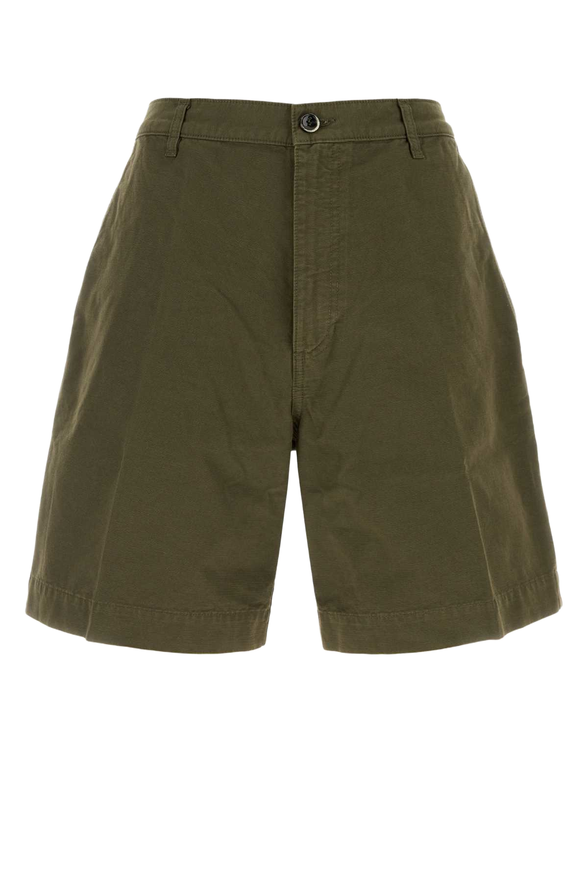 Olive Green Cotton Otto Bermuda Shorts Oliva Exterior