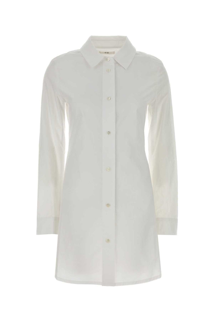 White Poplin Shirt Exterior: Cotton Camicie