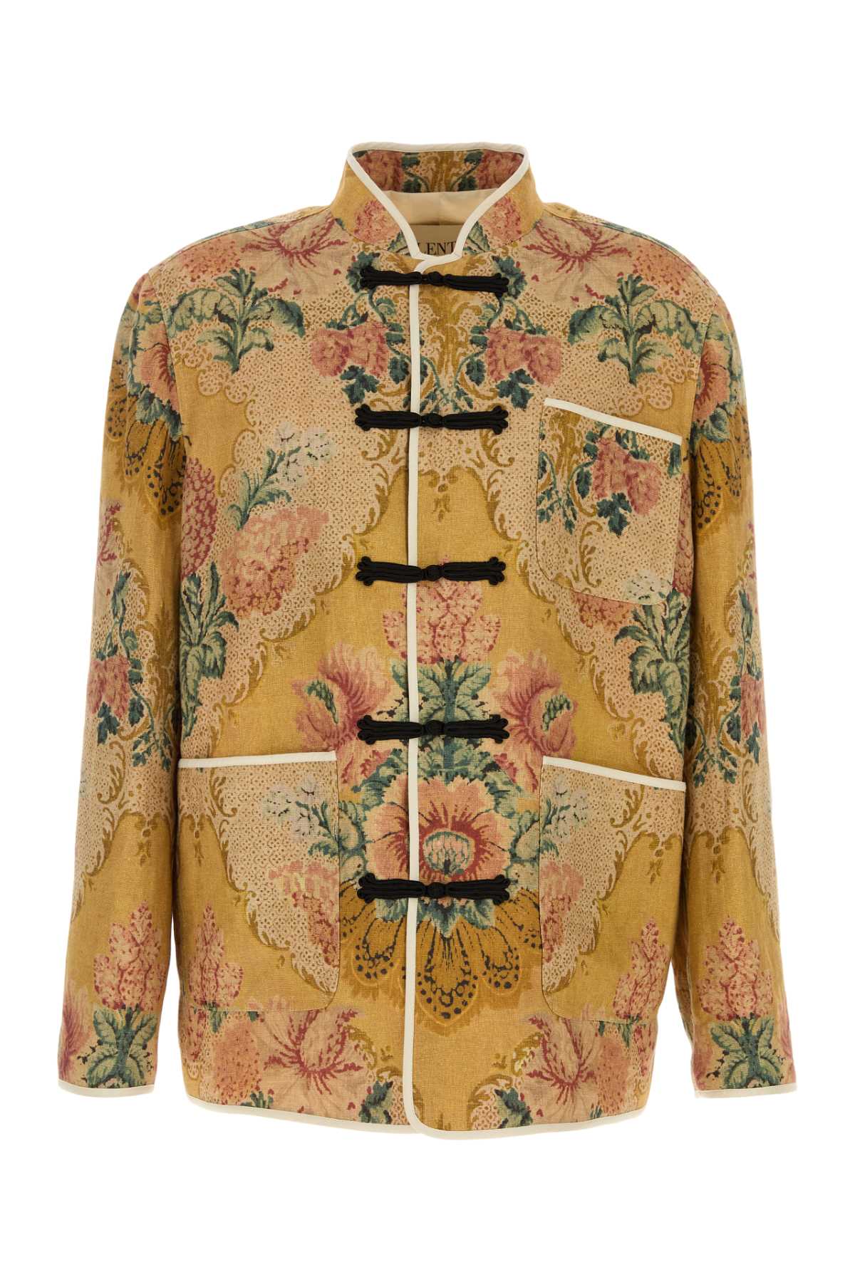 Printed Linen Shirt Fdobeigescgiallorosasabbiaverde Flax (or Linen) Camicie