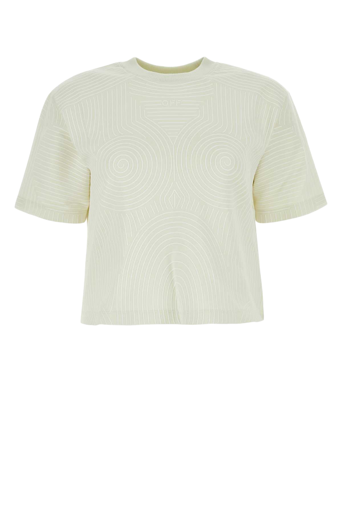 Ivory Cotton Oversize T-Shirt Whtwht Exterior
