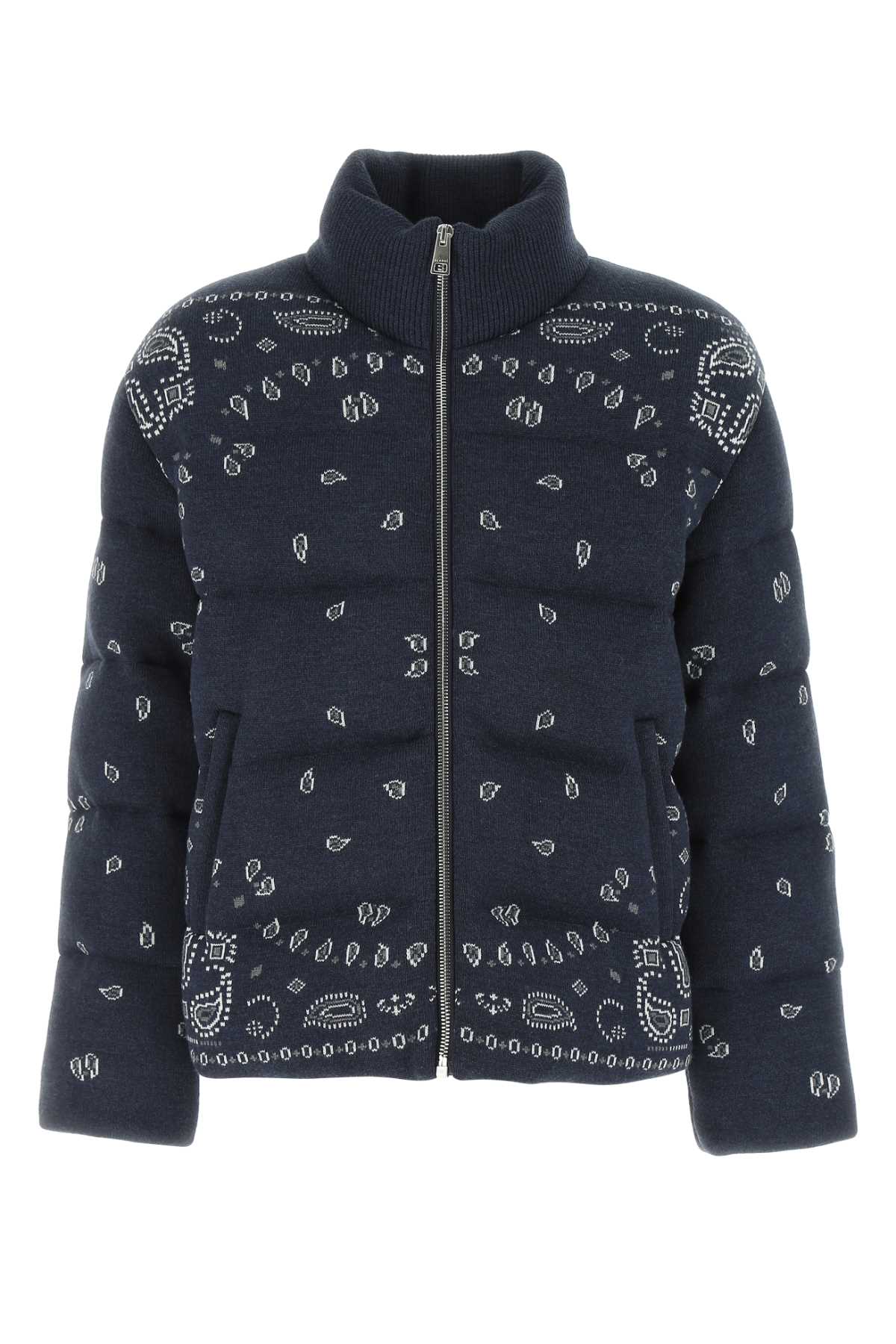 Embroidered Wool Bandana Down Jacket 4685 Piumini