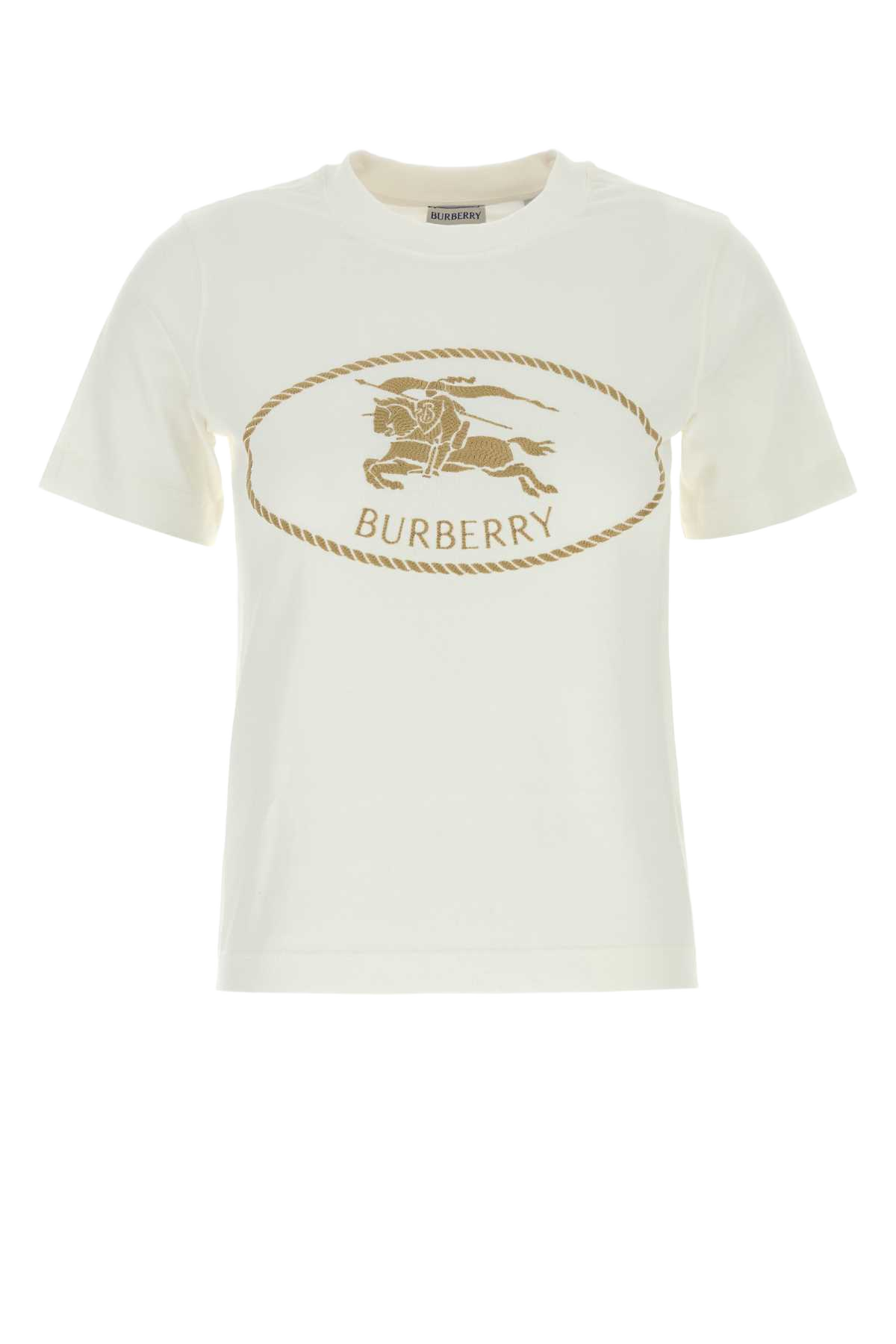 White Cotton T-Shirt Chalk