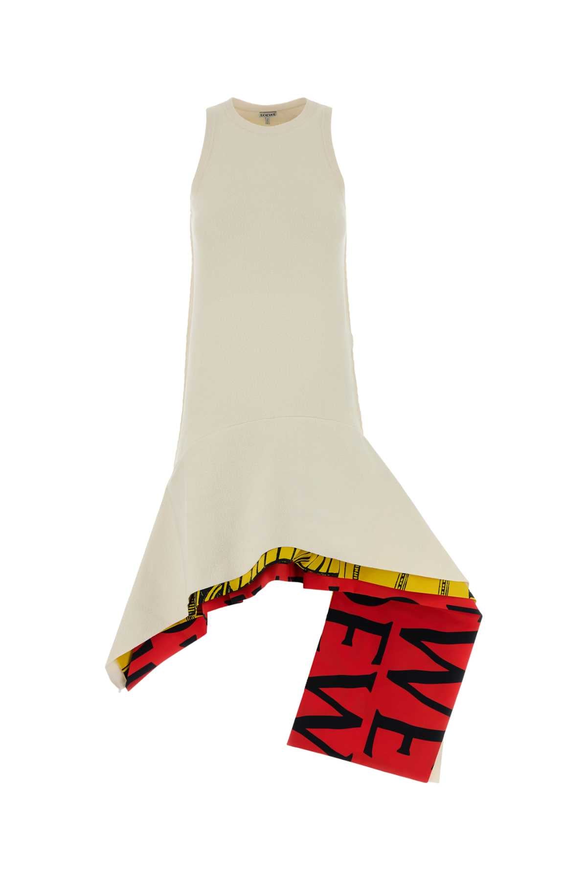 White/multicolor Abiti