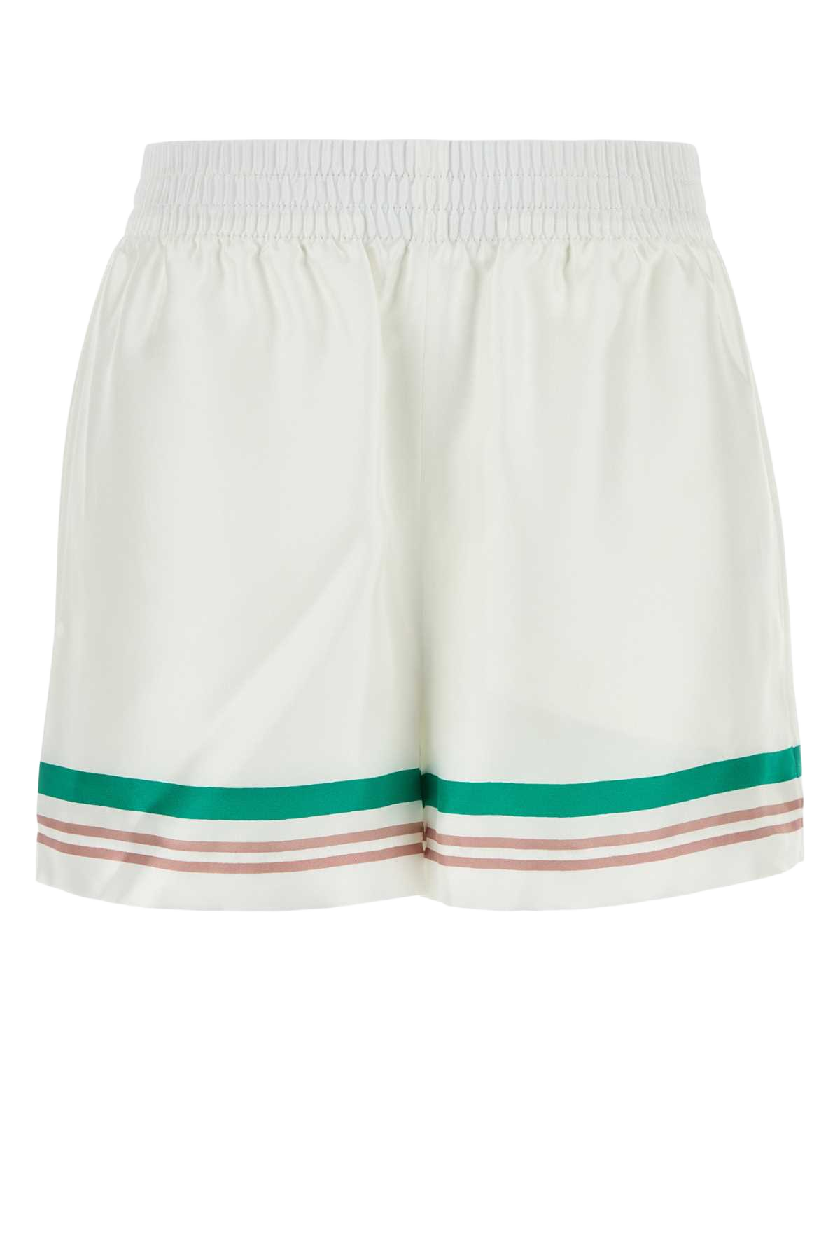 White Satin Shorts Casaway Main: Silk Lining: Polyester