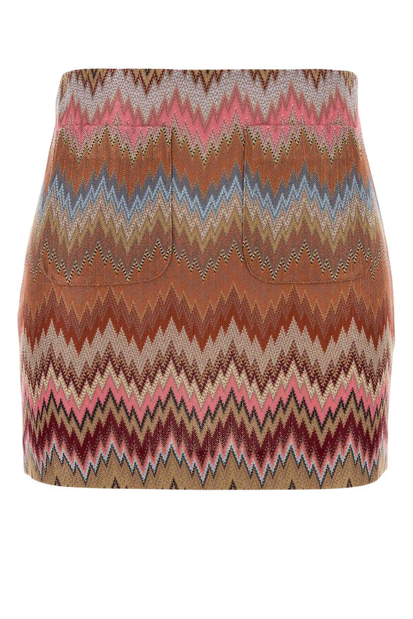 Missoni Corta 100% Viscose mini skirt in multicolor