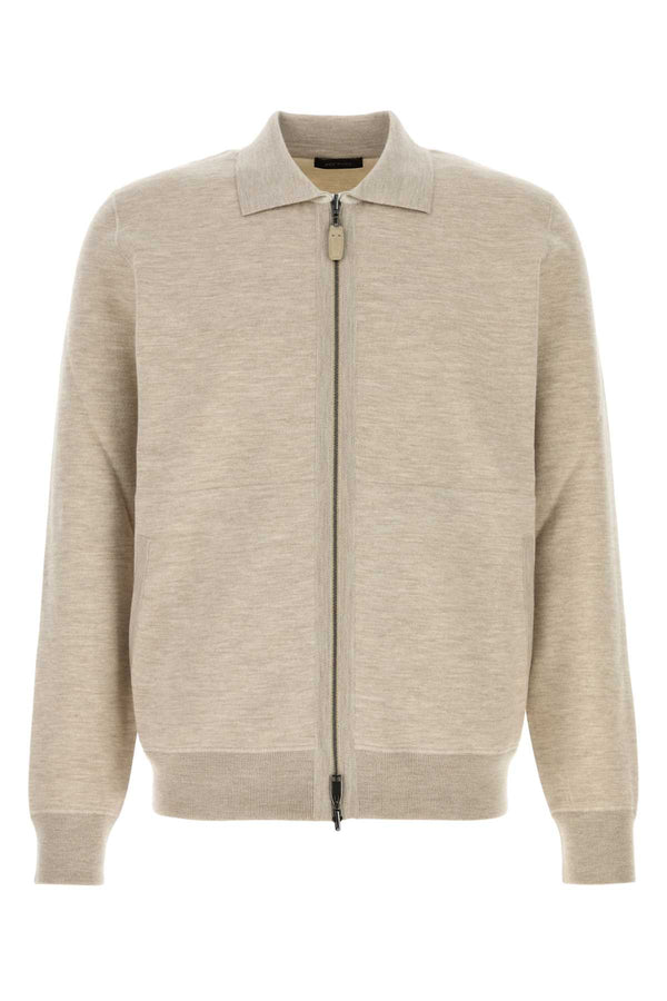 Brioni 42% Cotton 35% Cashmere 15% Silk 6% Nylon 2% Elastane sweater in gray