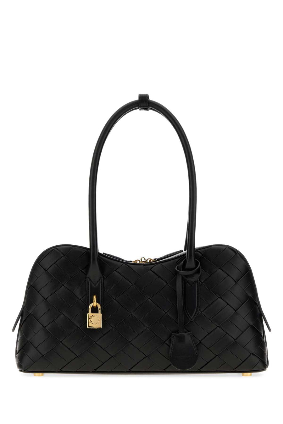 Stella McCartney Ryder Exterior: 100% Fabric; Lining: 100% Fabric; Finishing: Golden metal shoulder bag in black