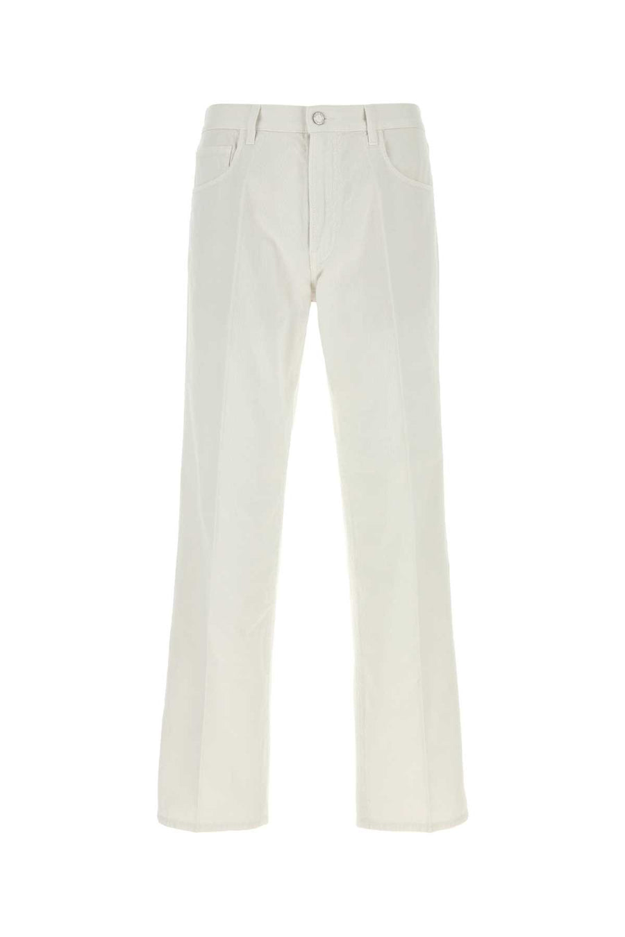 Prada 100% Cotton trousers in white