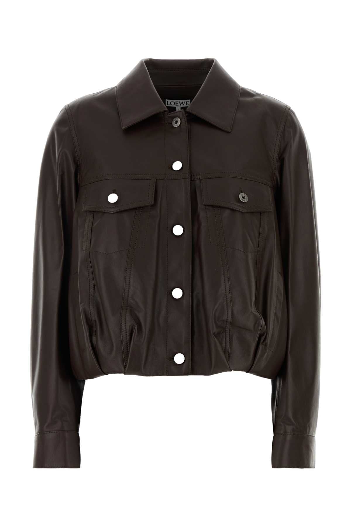 Dark Brown Giacche In Pelle