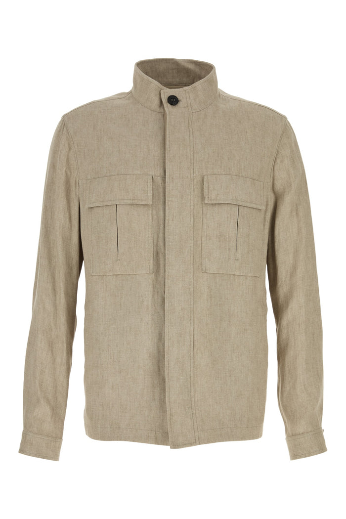 Over Jacket Midbrownsolid Giacche E Gilet