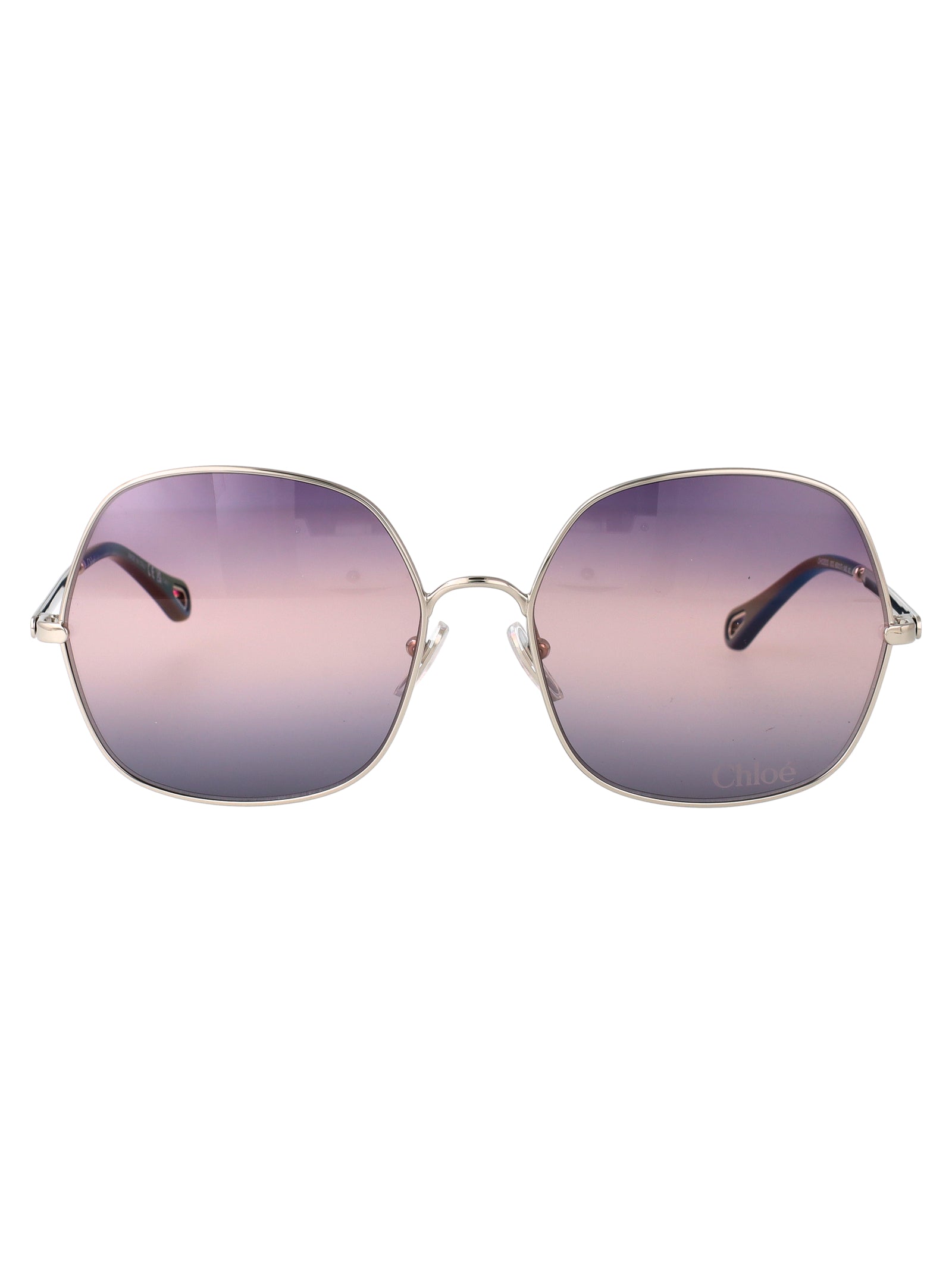 Ch0282s 003 Silver-silver-violet Metal Sunglasses