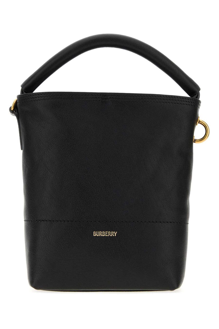 Burberry Exterior: 100% Calf Lining: 51% Cotton 49% Polyester bucket bag in black