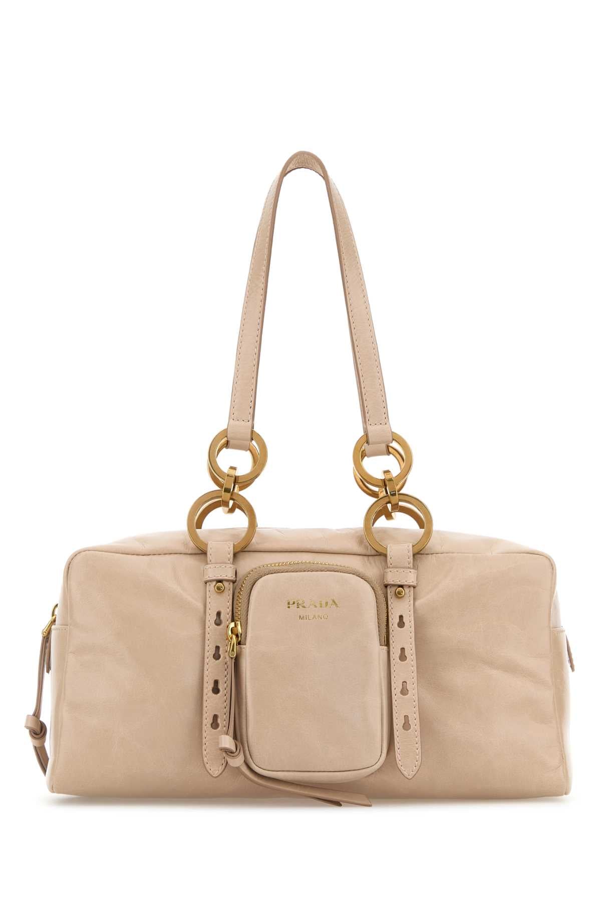 Powder Pink Leather Handbag Cipria Vitello Borse A Tracolla