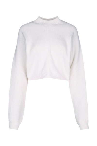 Alaia Batwing Jumper Sweater — White