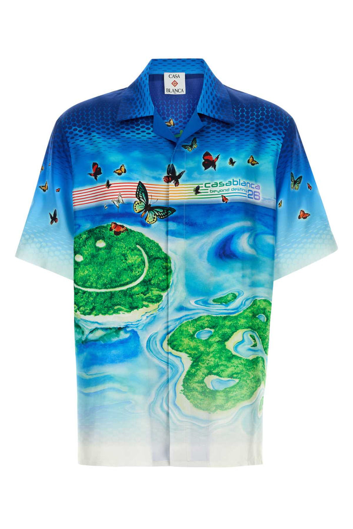 Printed Silk Shirt Beyonddestiny Exterior: Camicie
