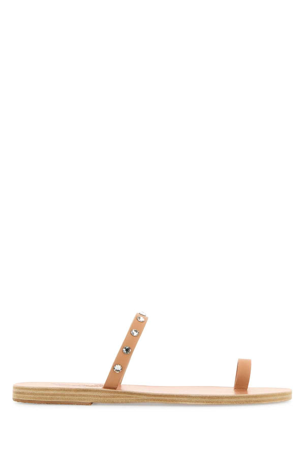 Ancient Greek Exterior: 100% Leather; Interior: 100% Leather; Sole: Leather sandal in beige