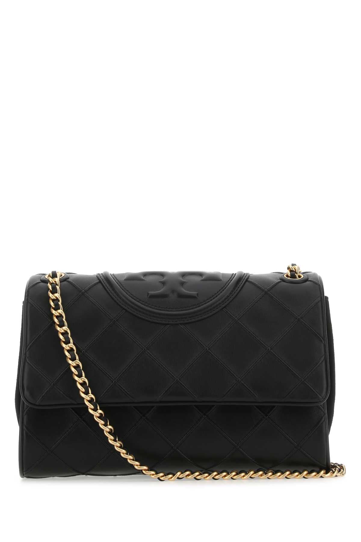 Black Leather Fleming Shoulder Bag 001 Borse A Tracolla