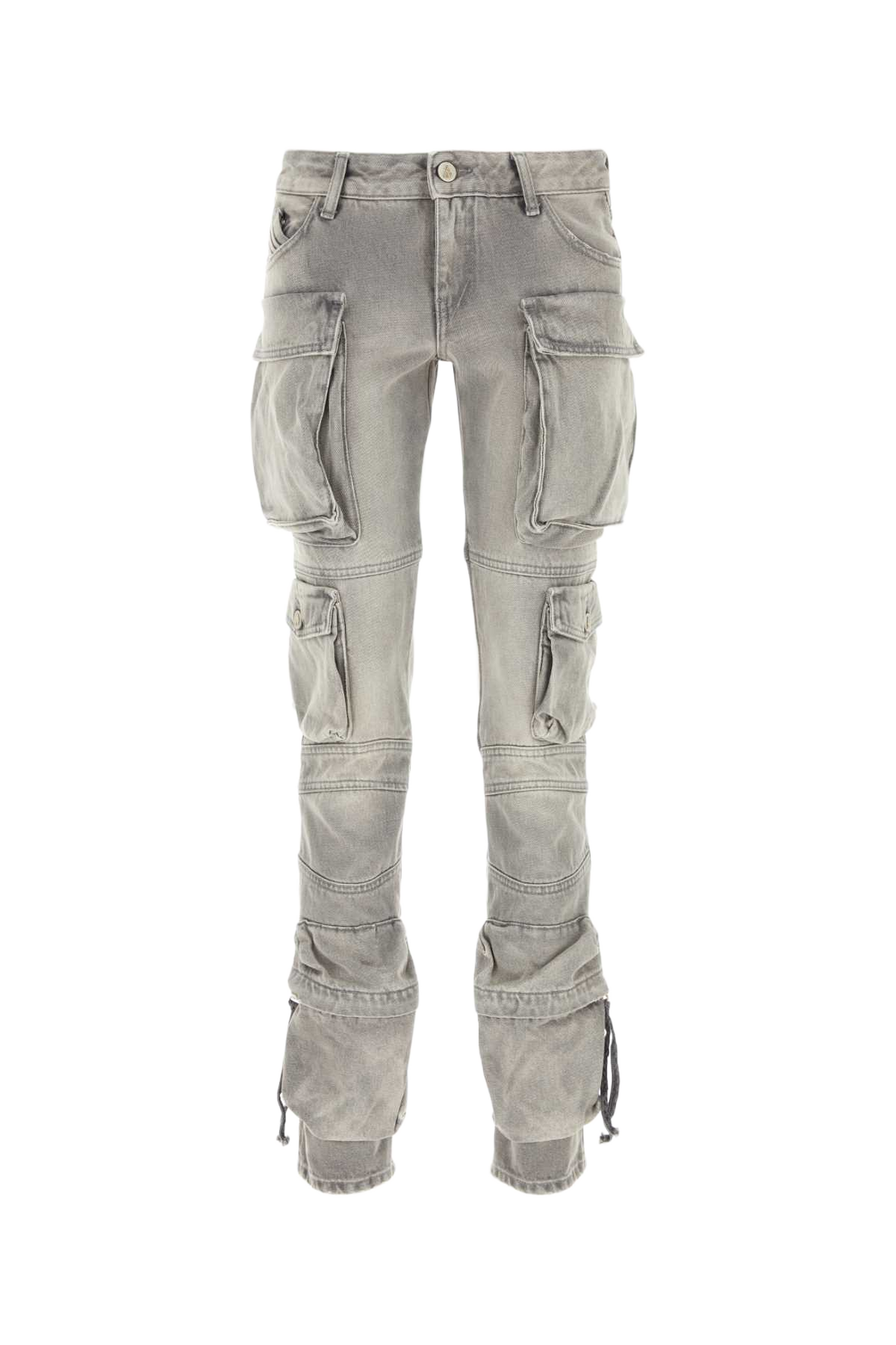 Grey Denim Jeans Exterior: Cotton