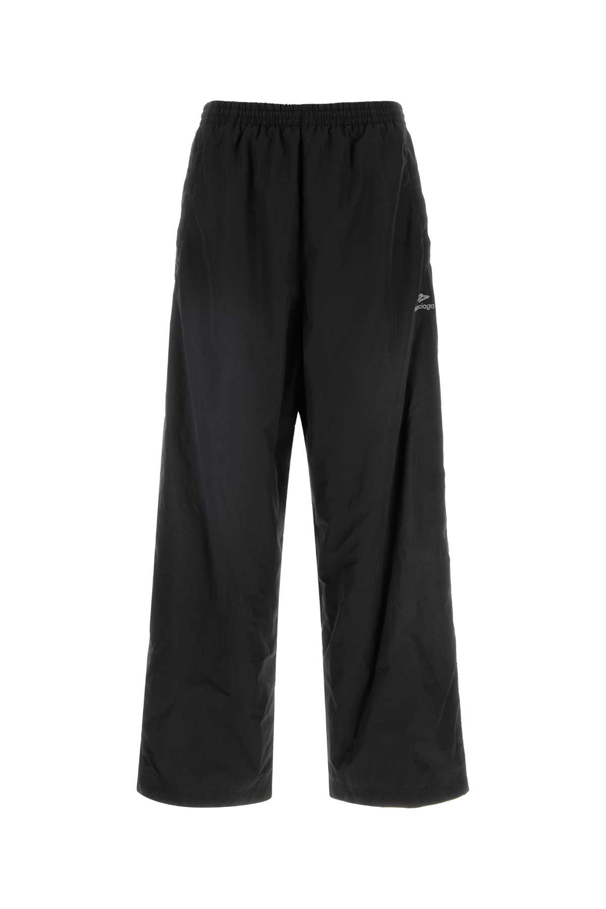 Black T Cotton Pantaloni