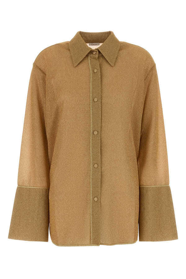 Oseree Sleeves 64% Nylon shirt in gold