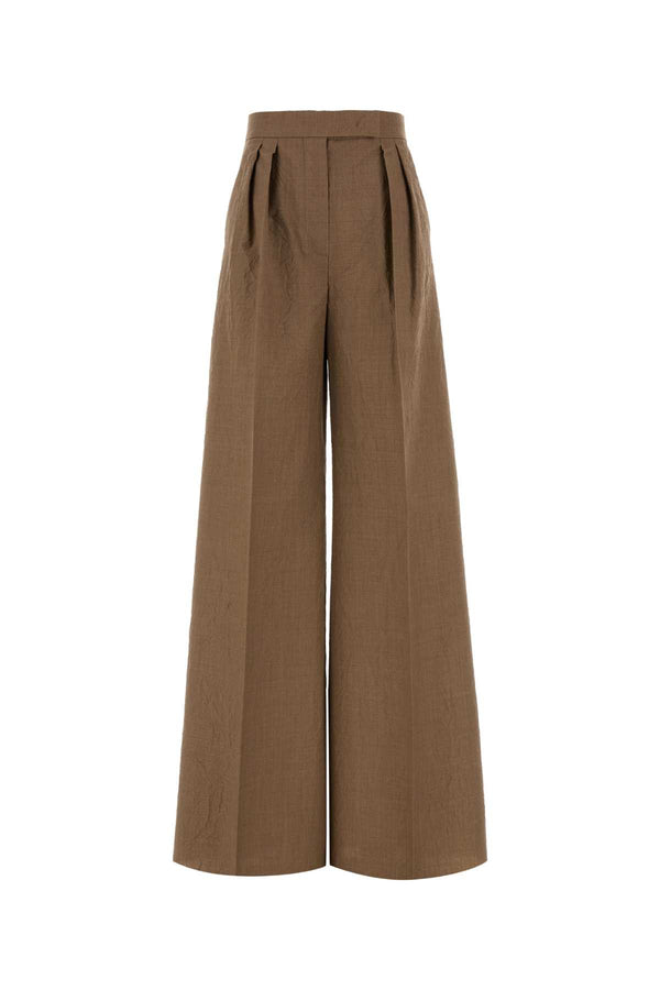 Max Mara Wool (main fabric) trousers in beige