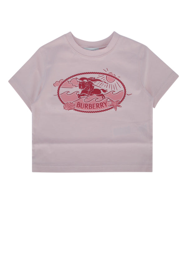 Burberry Jr Cedar 100% Cotton t-shirt in pink