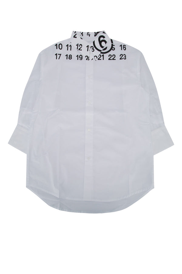 Mm6 Kids 100% Cotton dress in white