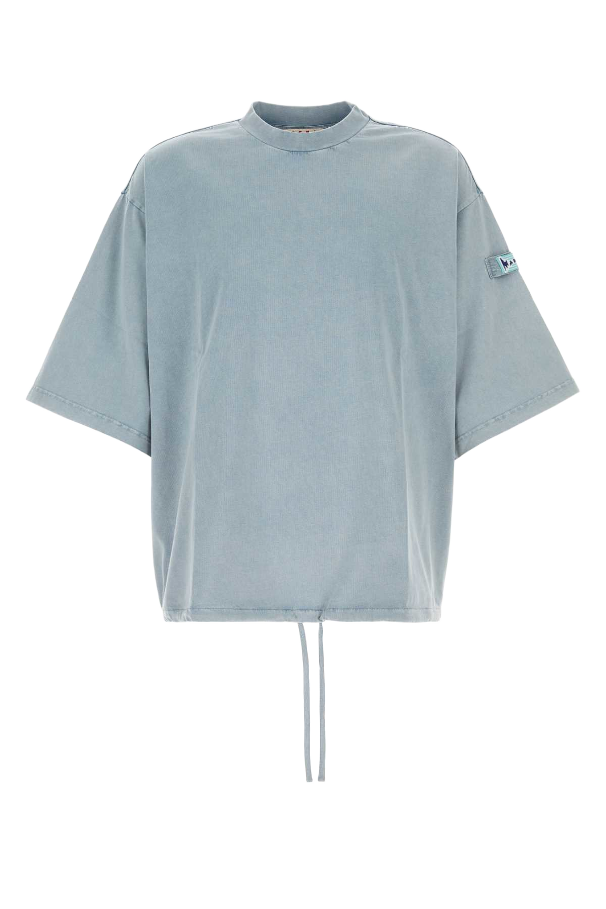 Light Blue Cotton Oversize T-Shirt Sky Exterior
