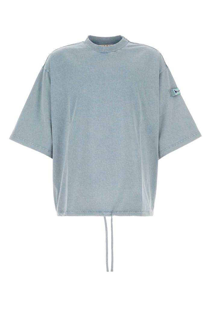 Light Blue Cotton Oversize T-Shirt Sky Exterior