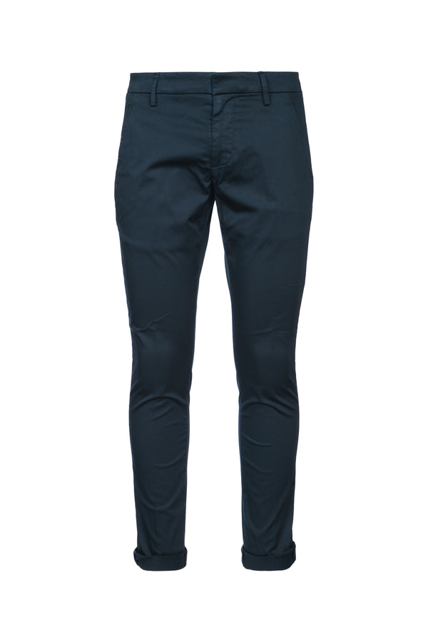Dondup Gaubert 97% Cotton trousers in navy