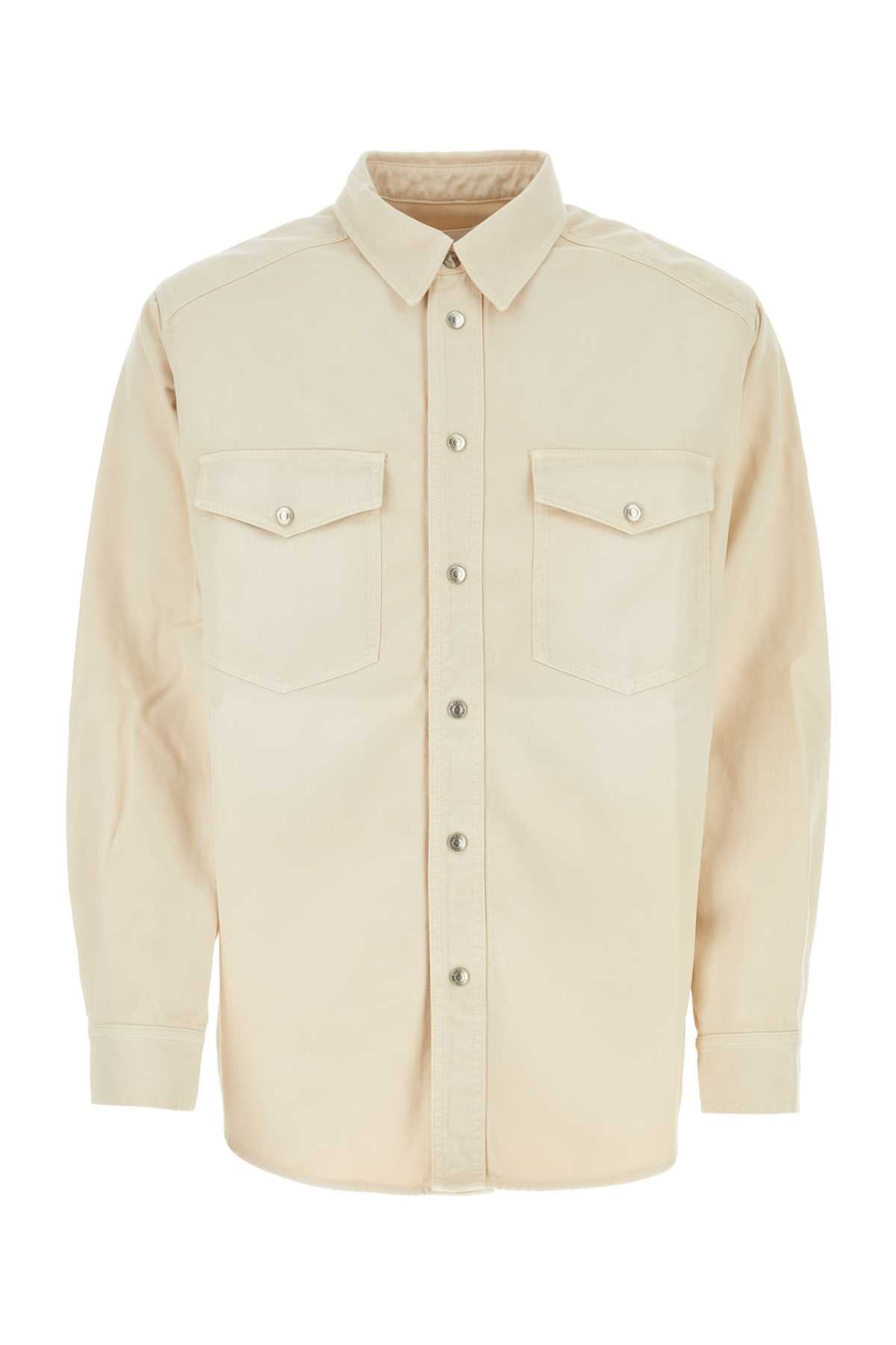 Ecru Exterior: Lyocell Cotton Camicie