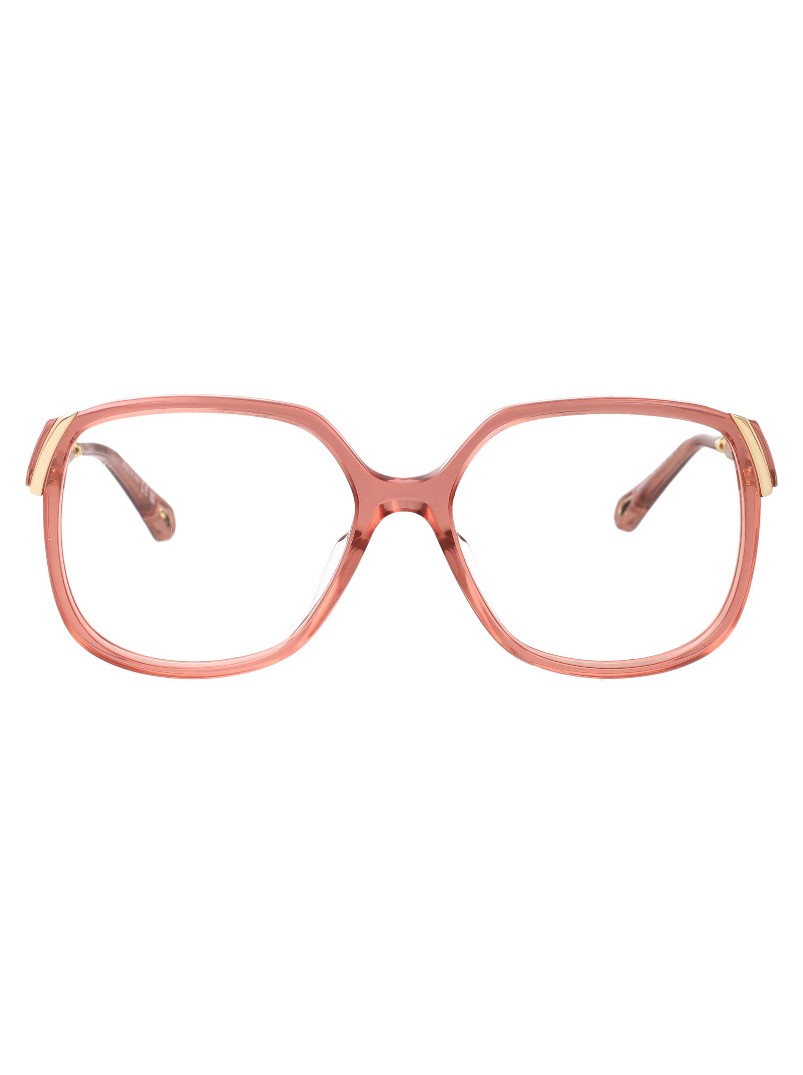 Ch0287o 009 Brown-gold-transparent Acetate Optical