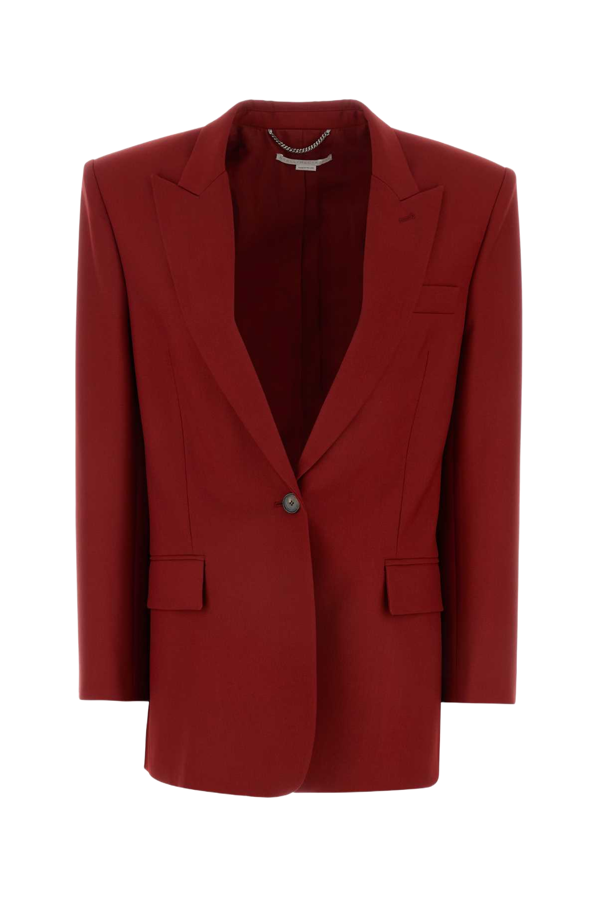 Tiziano Red Wool Oversize Blazer Ruby Giacche E Gilet