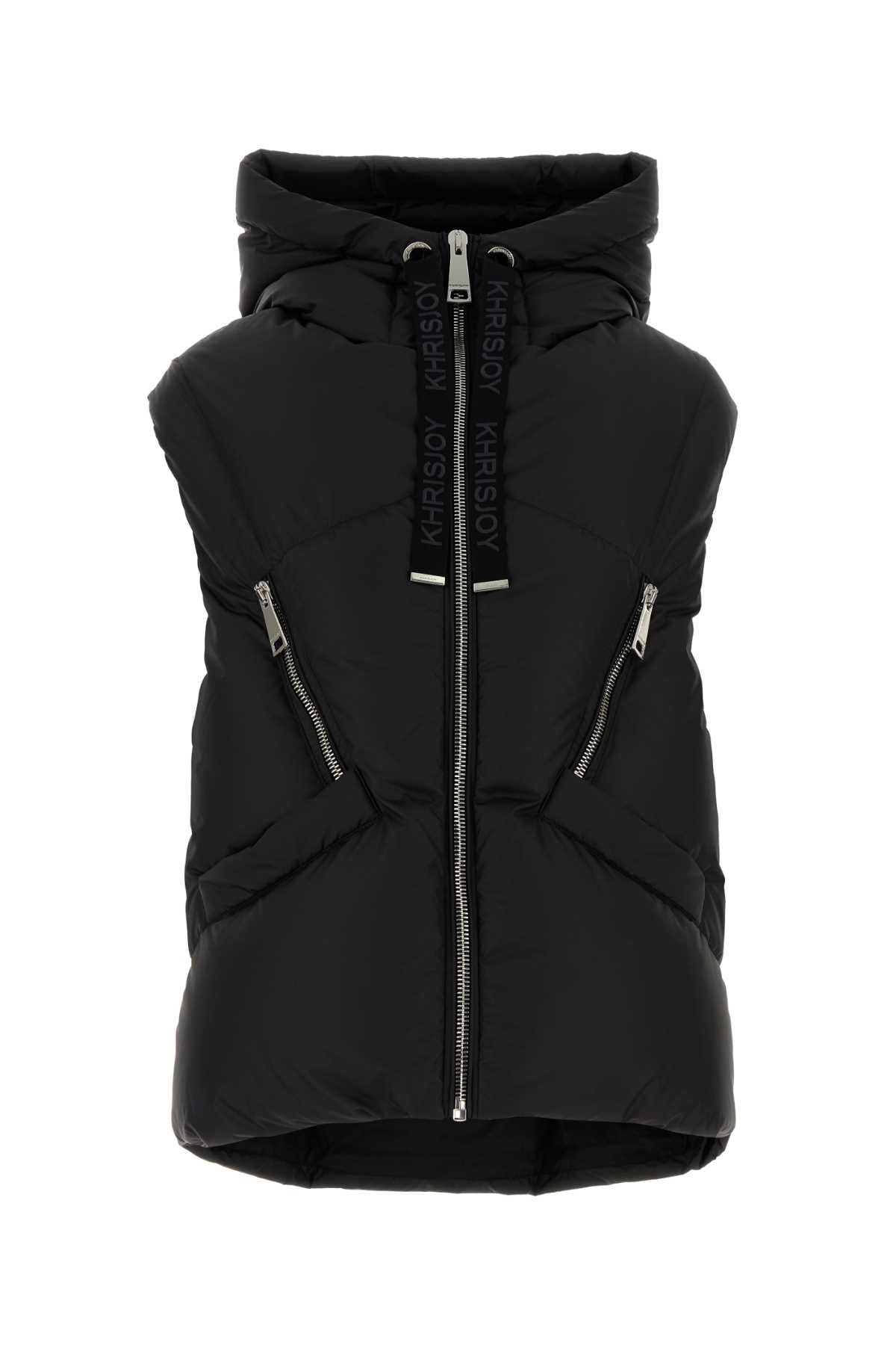 Black Polyester Blend Down Jacket Piumini