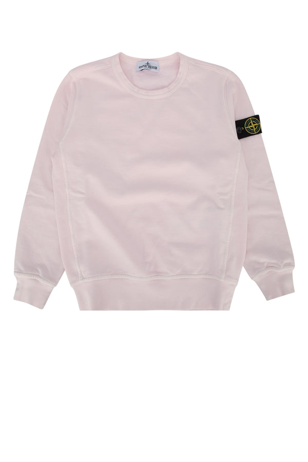 Stone Island Kids 100% Cotton sweatshirt in pink