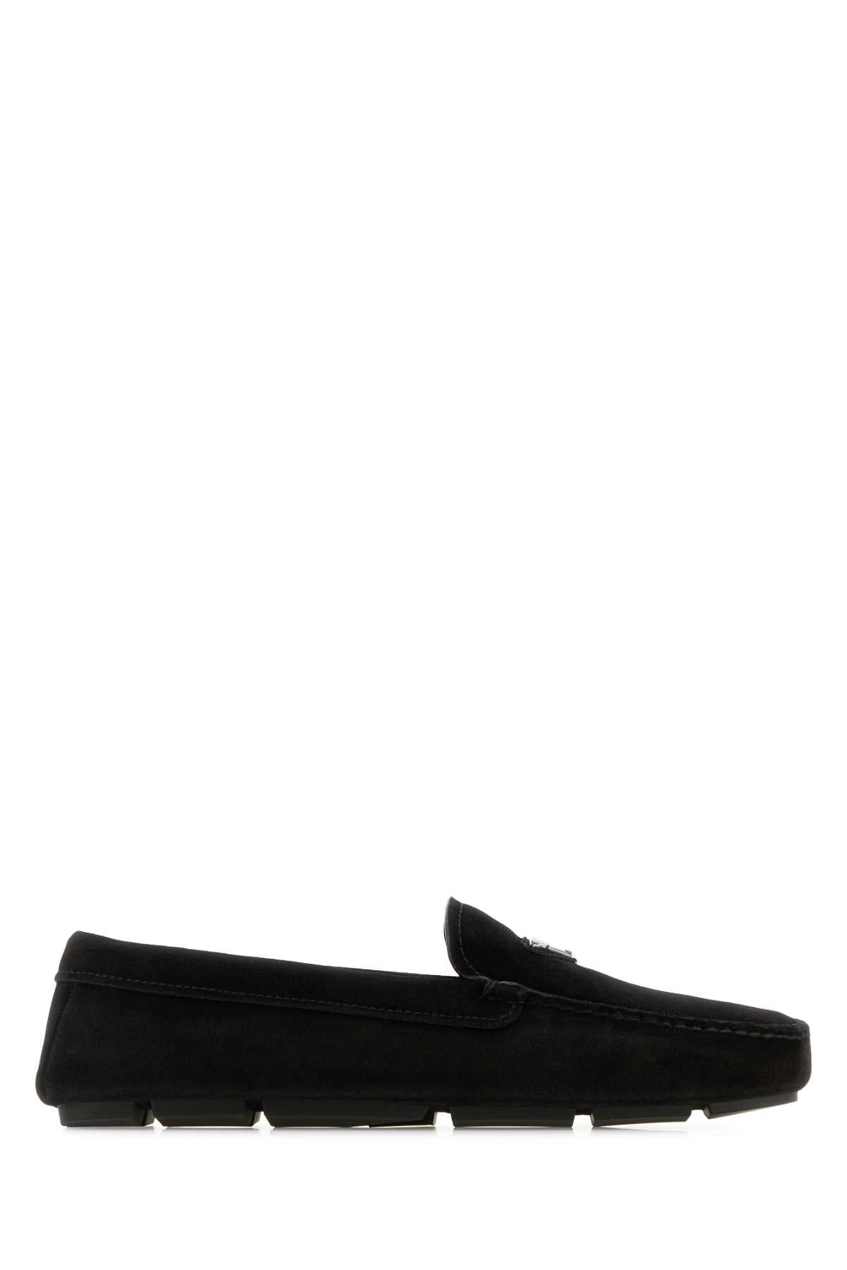 Black Suede Loafers Nero Mocassini