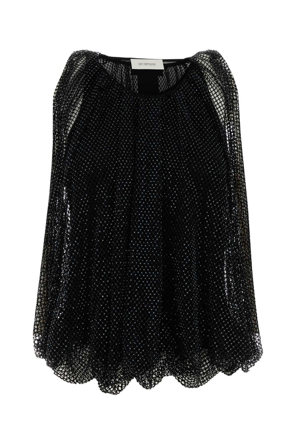 Sportmax Exterior: 95% Polyester 5% Elastane; Lining: 100% Viscose sweater in black