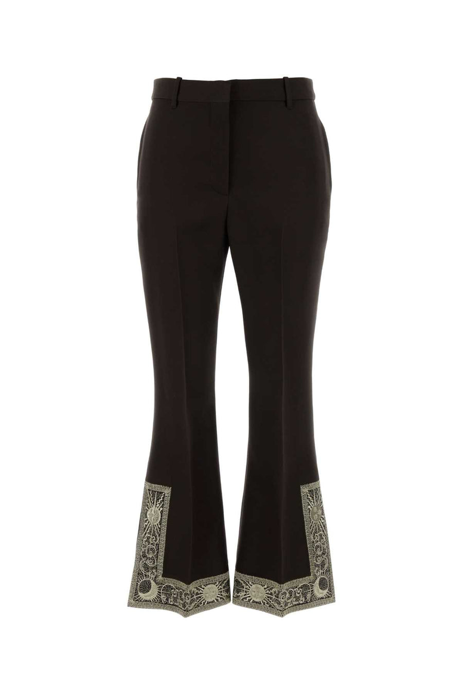 Burberry 71% Wool 29% Silk trousers in brown