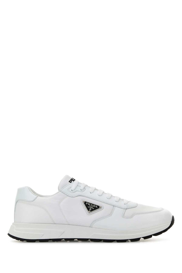 Prada Recycled polyamide sneaker in white
