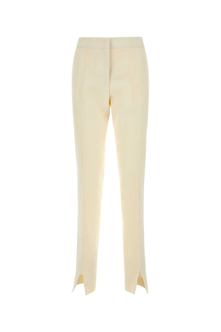 Jil Sander 58% Viscose trousers in white