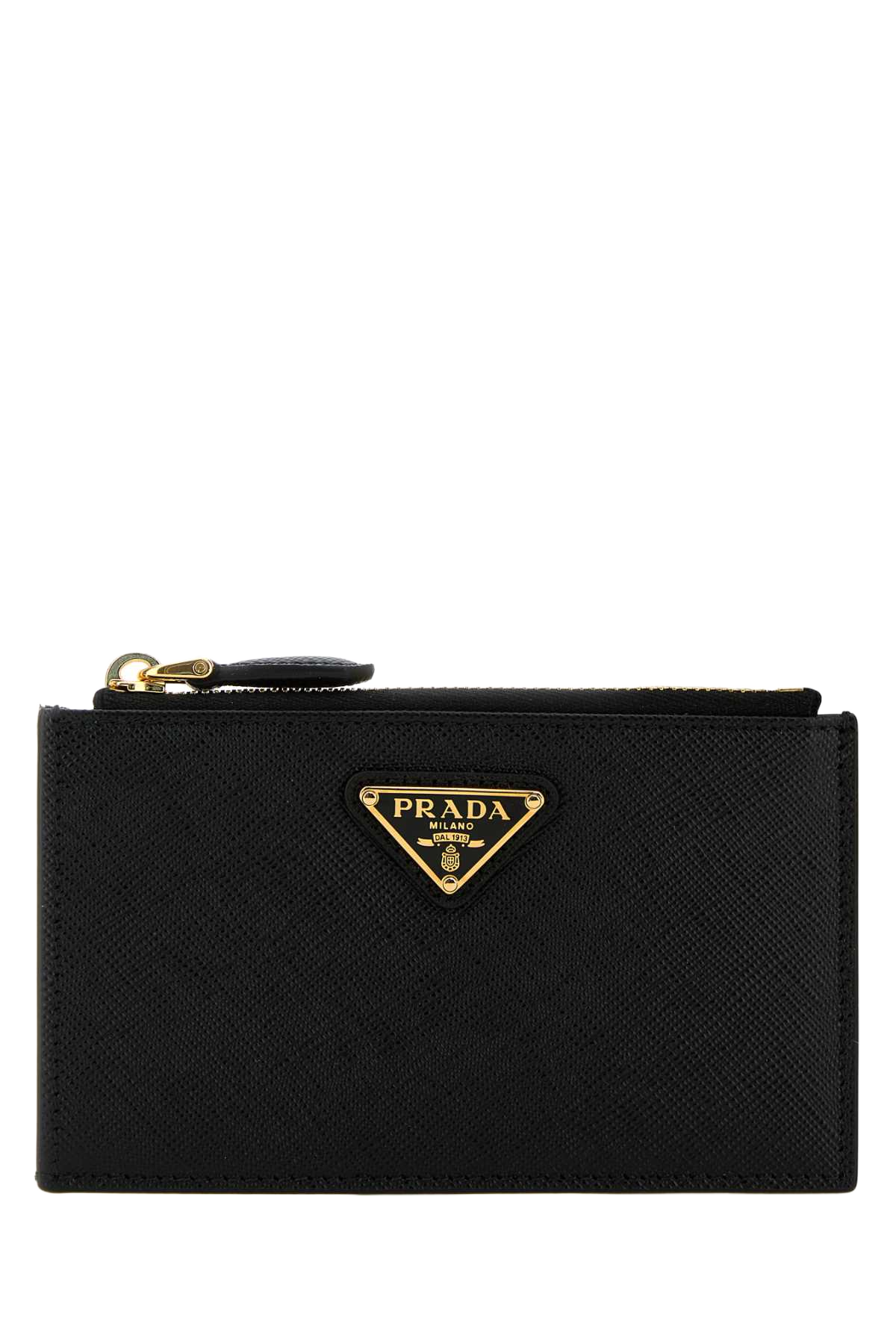 Black Leather Card Holder Nero Vitello Portafogli