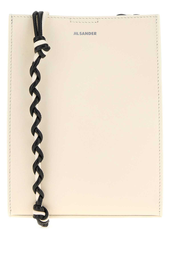 Jil Sander Exterior: 100% Calf; Lining: 100% Leather shoulder bag in beige